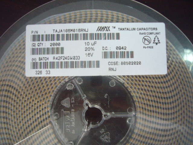 供应原装AVX 10UF 16V  A型钽电容